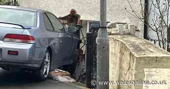 Car crashes into front of house causing severe damage