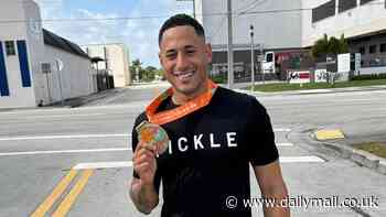 Hunky Florida cop goes viral after running marathon... and fans are begging him to arrest them