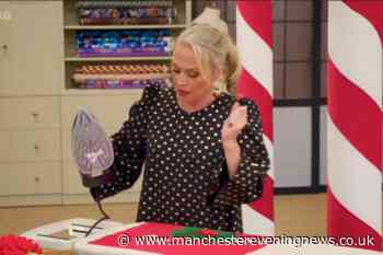 Kellie Bright swears as she touches hot iron in Great British Sewing Bee blunder