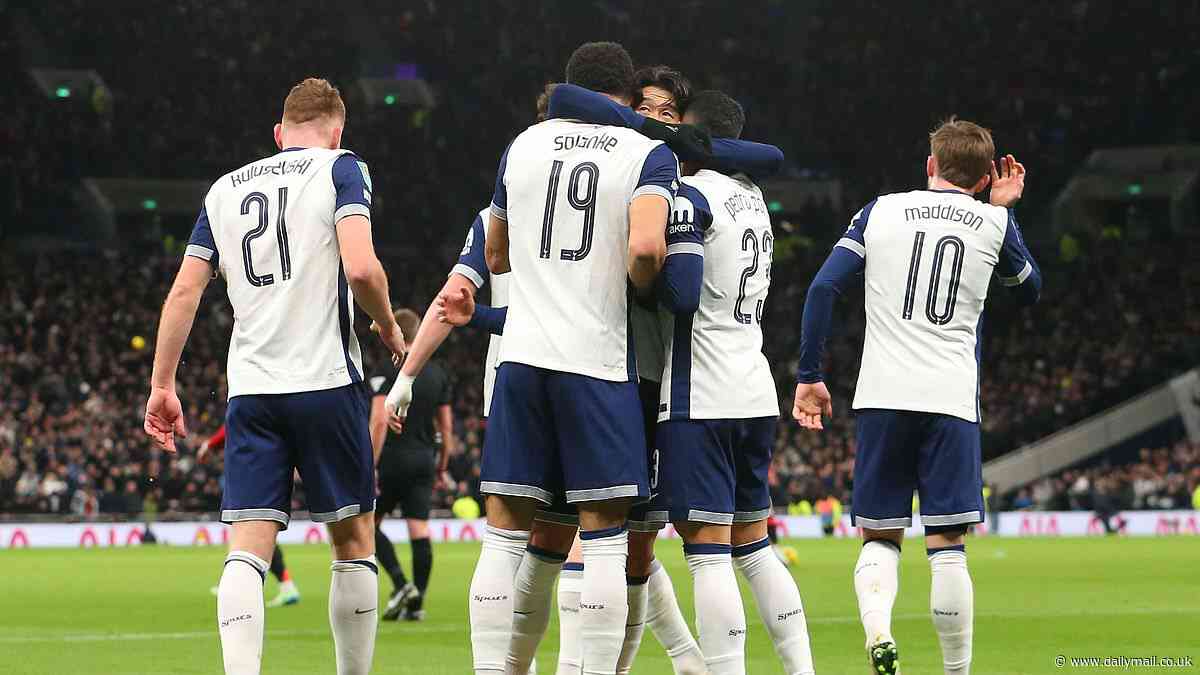 Tottenham 4-3 Man United: Spurs reach semi-final as goalkeeping errors litter SEVEN-goal thriller, with Fraser Forster and Altay Bayindir at fault for two goals each