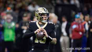 Saints set to start QB Rattler; Kamara likely out