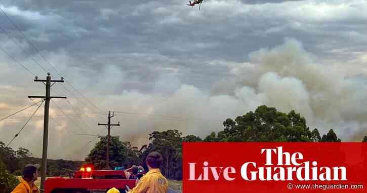 Australia news live: residents urged to take shelter as bushfire rages in south-east Victoria