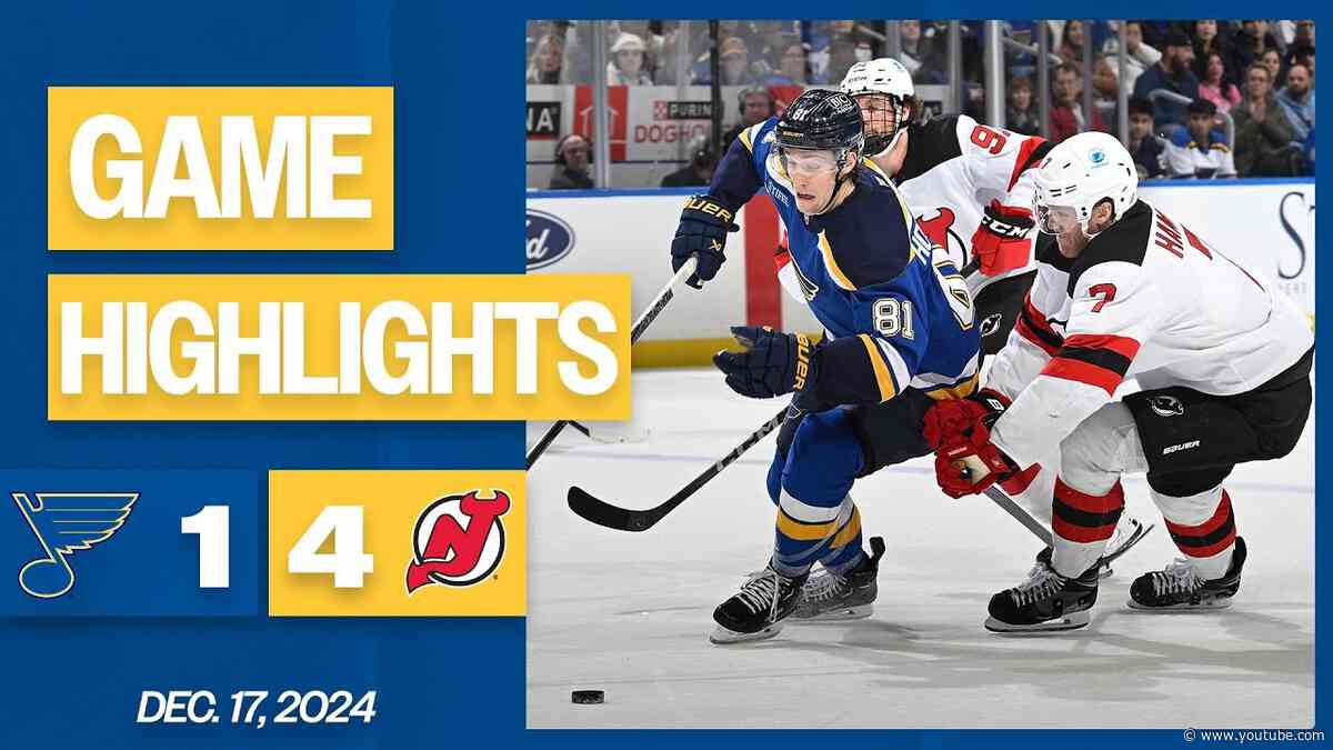 Game Highlights: Blues 1, New Jersey 4