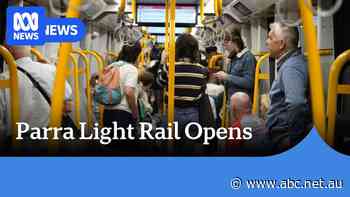 Parramatta light rail officially opens for commuters