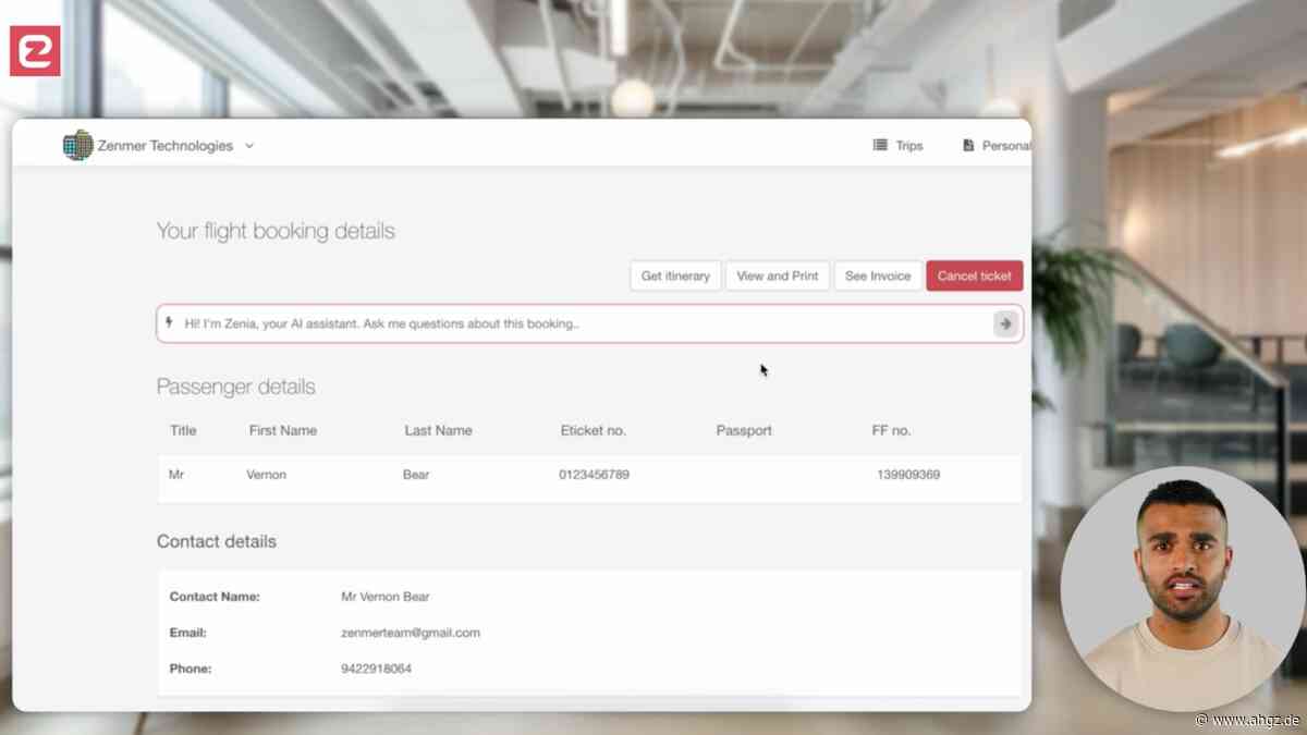 Start-up Zenmer: Neues KI-Tool für die Buchung von Geschäftsreisen