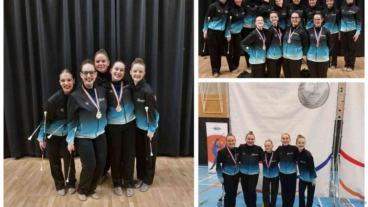 Zes podiumplaatsen voor Illusion op NK Twirlen