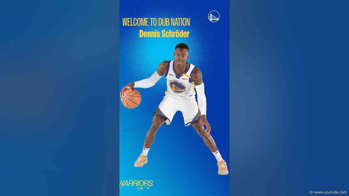 Dub Nation welcome Dennis Schröder. #warriors #nba #dubnation