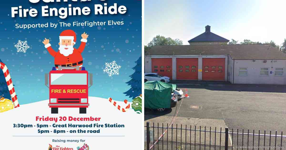 Santa to ride fire engine around town TONIGHT – full list of streets