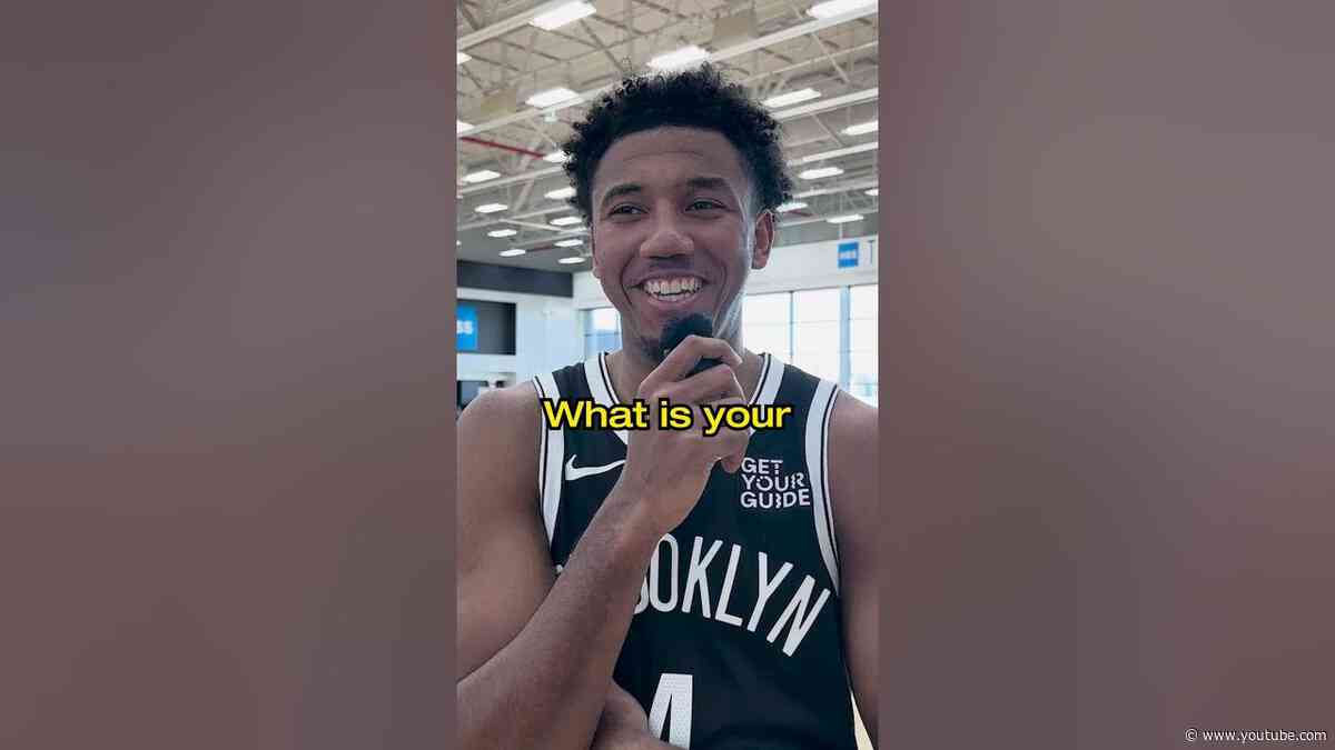 had to ask Reece Beekman all the hard-hitting Qs during his first week in BK #nba #questions #funny