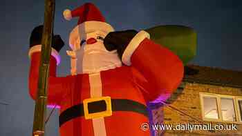 I got drunk and spent £1,000 on a Father Christmas decoration bigger than my house - my wife went crazy but I'll never send it back