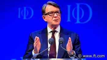 Peter Mandelson named as UK’s Washington ambassador