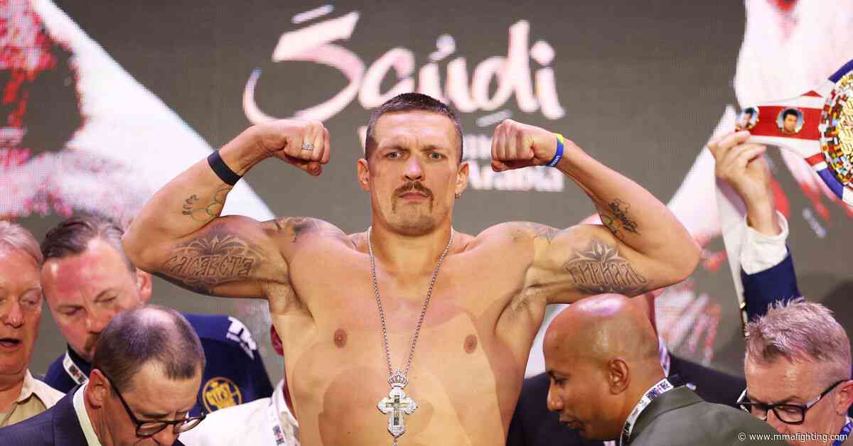 Oleksandr Usyk vs. Tyson Fury 2 weigh-in video live now