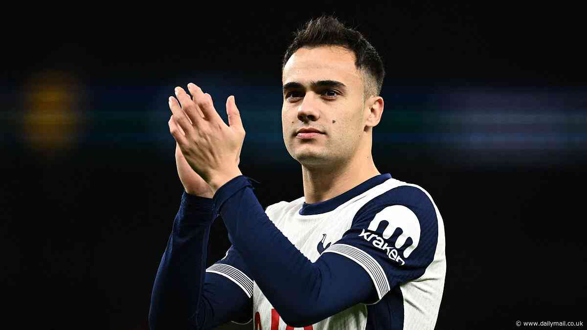 Sergio Reguilon shares pointed eight-word Instagram message after making first appearance since 2022 for Tottenham against Man United - for seven minutes