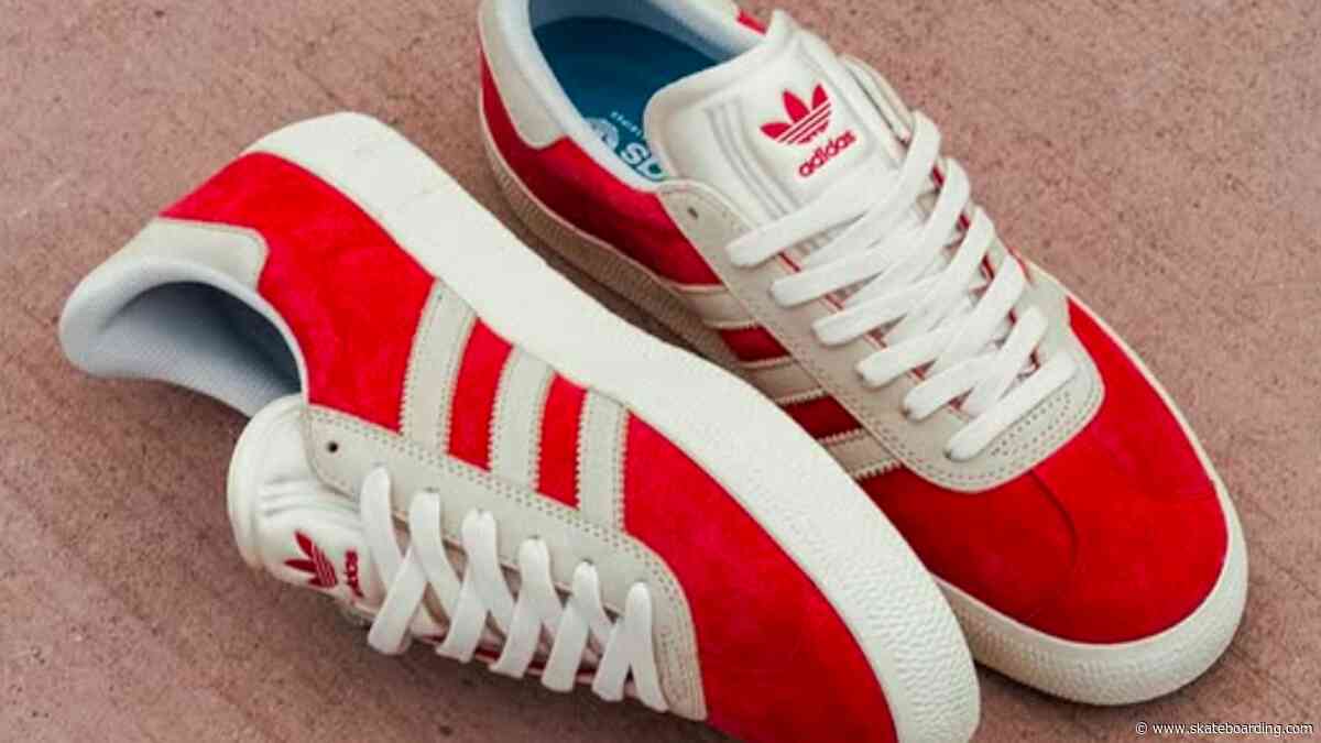 Adidas Skateboarding Teases New 'Gazelle ADV' in Bold Red Suede Colorway