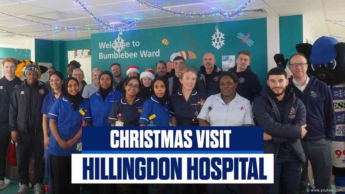 Hoops Visit Hillingdon Hospital