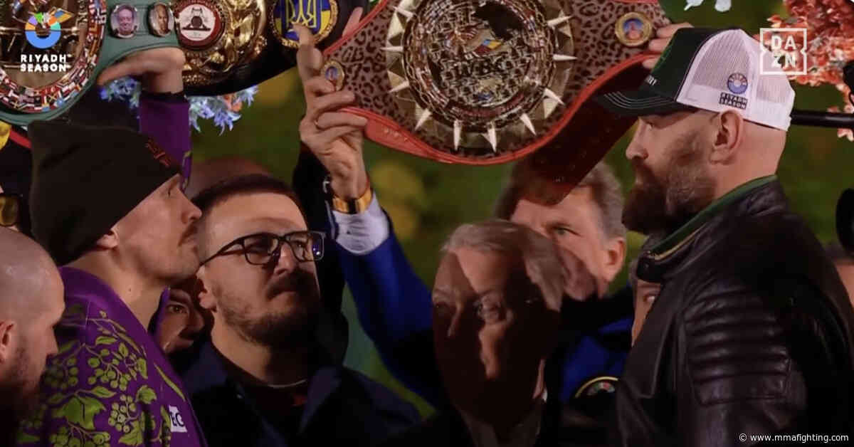 Usyk vs. Fury 2 weigh-in results: Tyson Fury has massive weight edge over Oleksandr Usyk