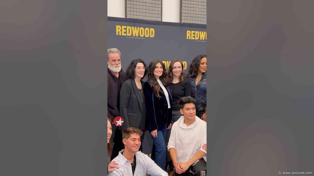 REDWOOD, starring Idina Menzel, meets the press this morning with its Broadway company!