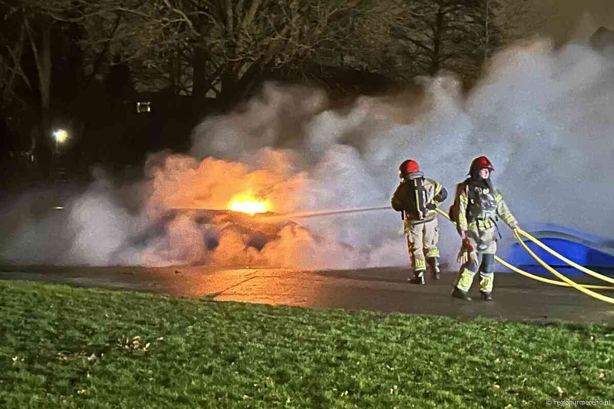 Vandalen steken pumptrack in brand op het Zwanebloem