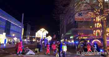 One dead, 50 injured after driver plows car into crowd at Christmas market in Germany