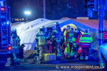 Magdeburg Christmas market attack latest: One dead and up to 80 injured after car driven into crowd in Germany