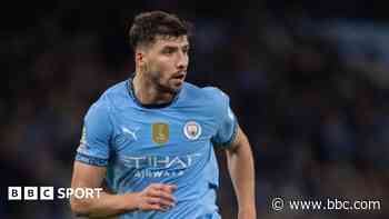 Man City's Dias ruled out for 'three or four weeks'