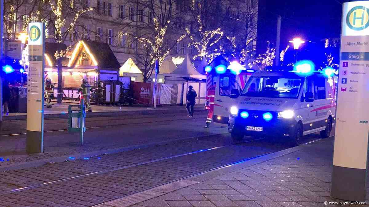 At least 2 dead and 60 hurt after a car drives into a German Christmas market in a suspected attack