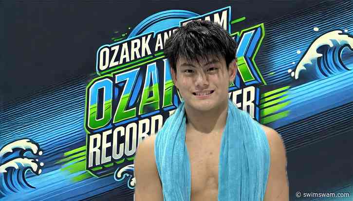 Austin Chu Moves Breaks Ozark LSC 13-14 Record at Ozark “A” Championships