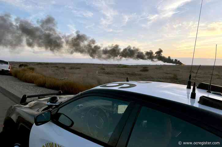 Smoke, flames seen after military helicopter makes emergency landing near I-5