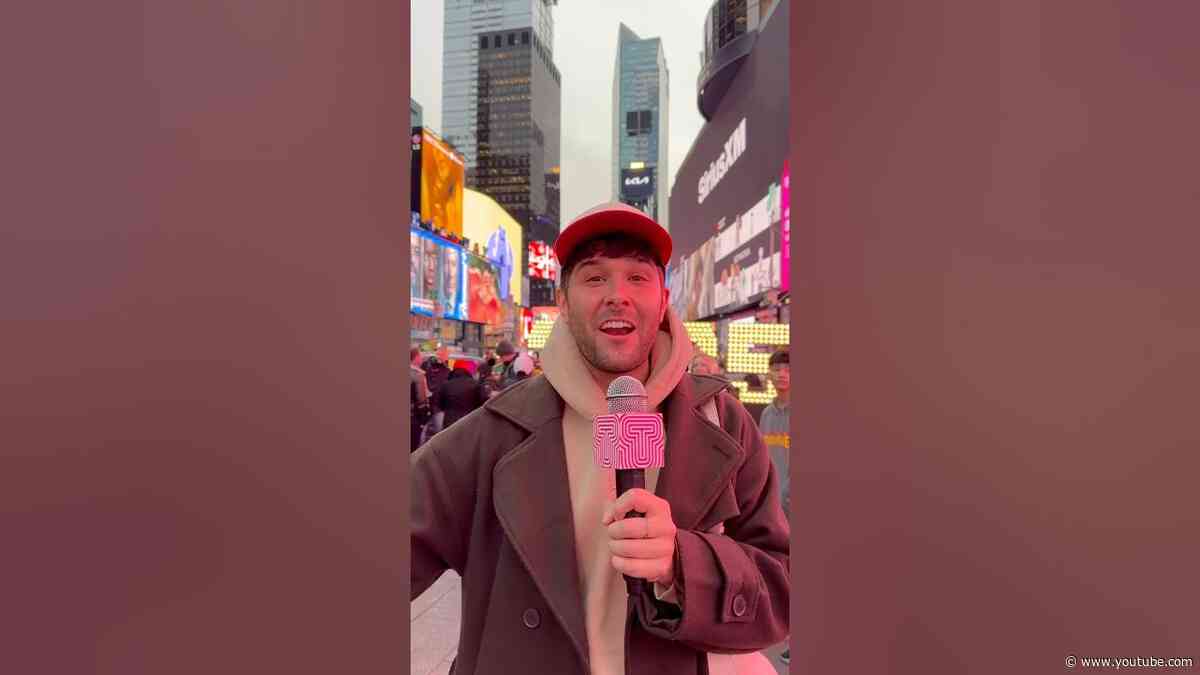 We listen and we don’t judge…Times Square is one of Tyler’s favorite places in NYC ❤️🥹 #NYC #NYE