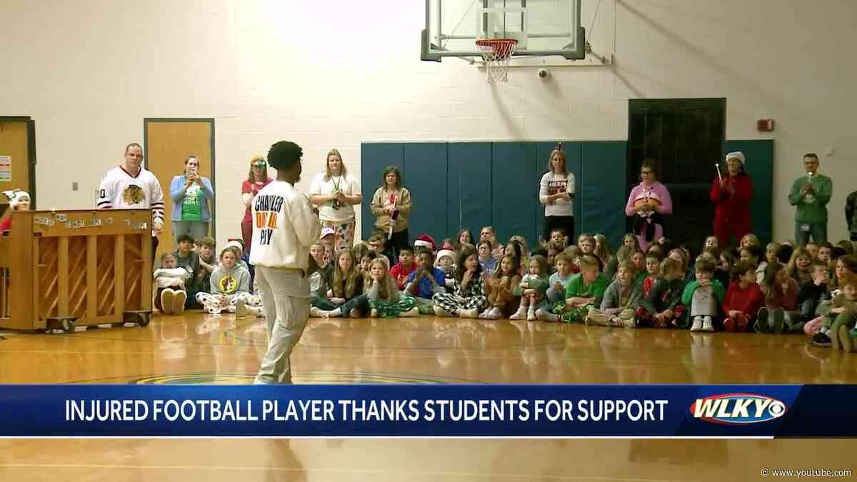 Former UVA football player thanks Oldham County students after serious injury in Louisville