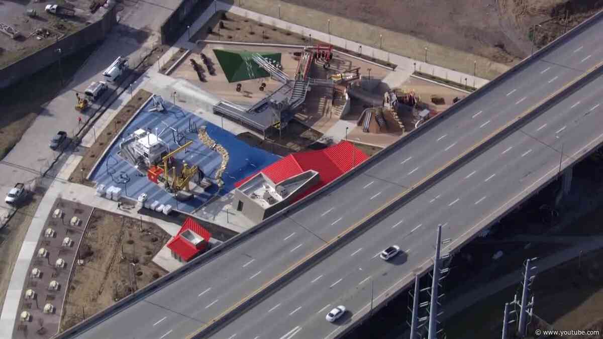 AERIALS: Waterfront Park's new Playport is nearly complete