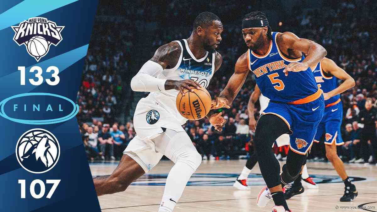 Minnesota Timberwolves Fall To New York Knicks, 133-107 | 12.19.24