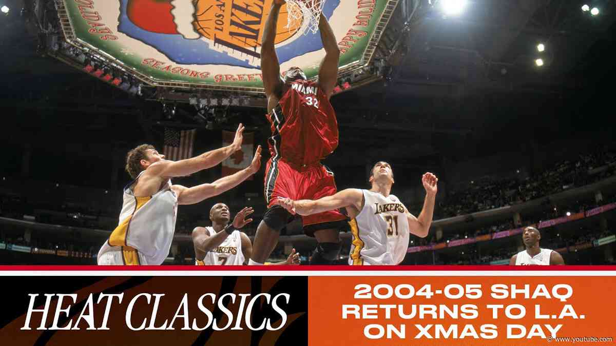 HEAT Classics: 04-05 SHAQ Returns To L.A. On Christmas Day (4th Quarter + OT!) 💥