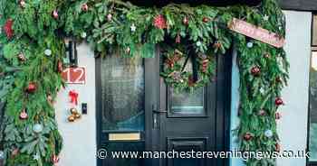 ‘I was quoted £700 for a Christmas door arch but did it myself for just £50’