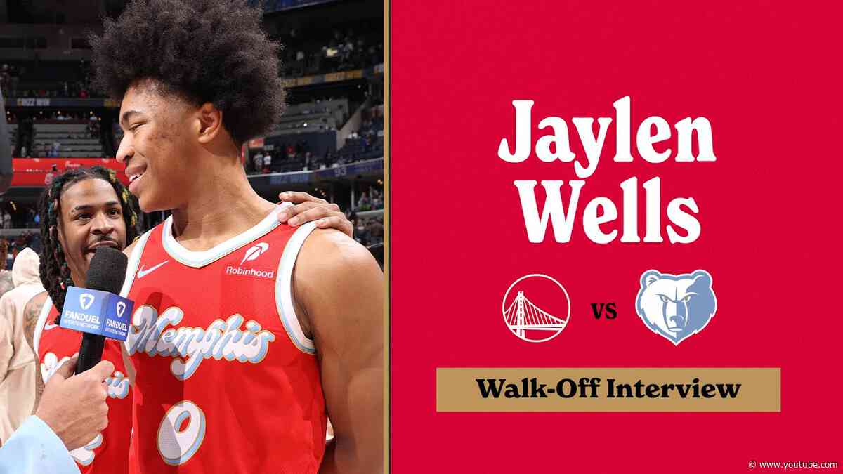 Jaylen Wells Walk Off Interview | Grizzlies vs. Warriors