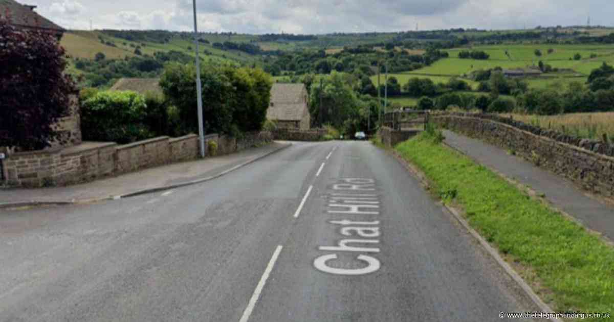 Woman arrested after car ends up on its roof in Bradford