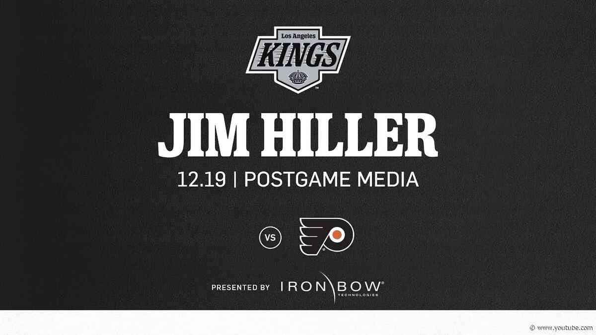 Head Coach Jim Hiller | 12.19 LA Kings Win over Philadelphia Flyers