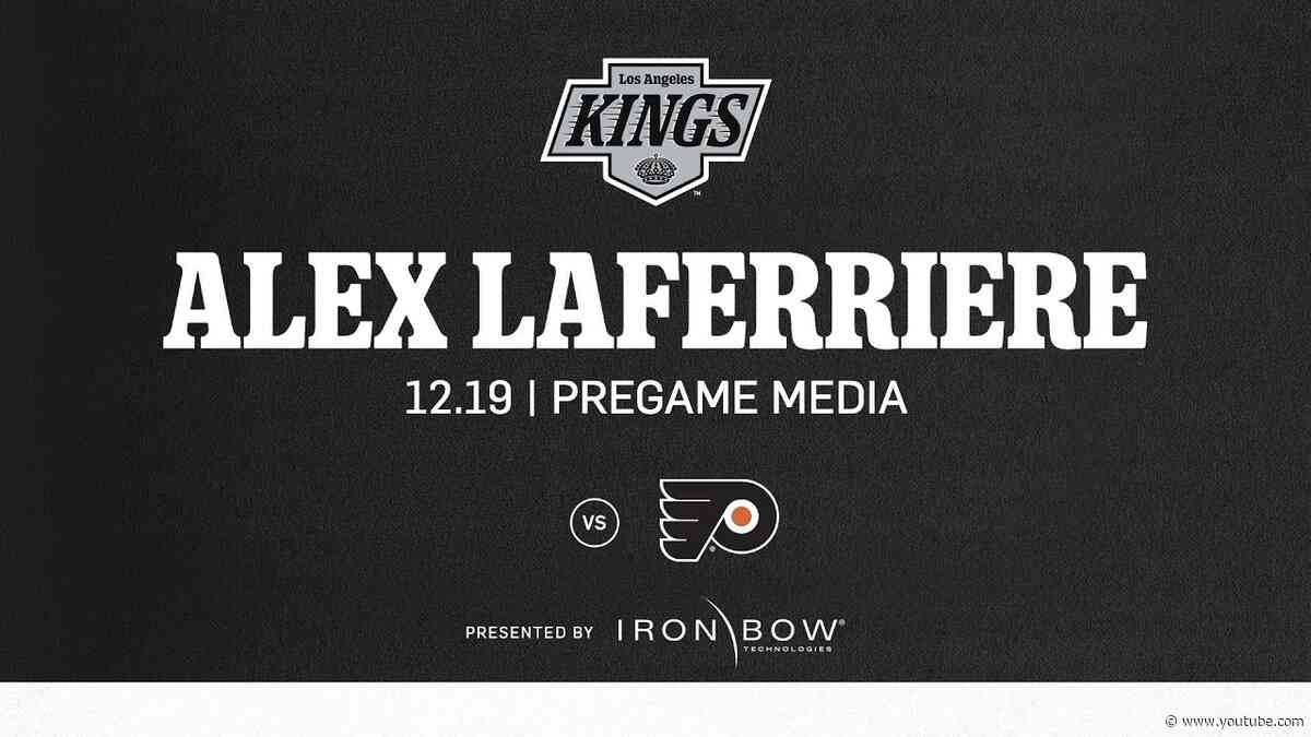 Forward Alex Laferriere | 12.19 LA Kings Skate ahead of Philadelphia Flyers game