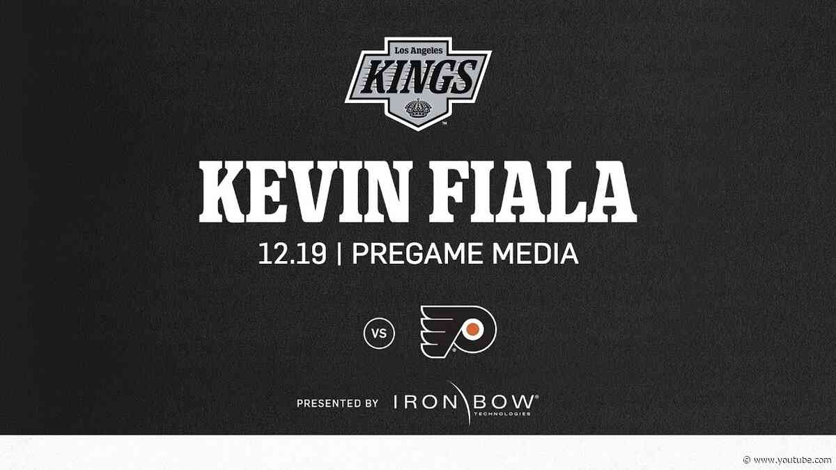 Forward Kevin Fiala | 12.19 LA Kings Skate ahead of the Philadelphia Flyers game