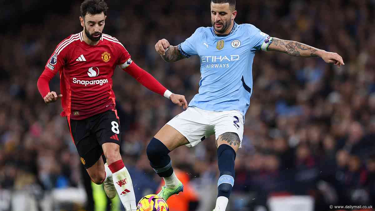 Kyle Walker is DROPPED by Pep Guardiola for Man City's trip to Aston Villa - after being engulfed in 'cheating' accusations in Manchester derby for play-acting collapse