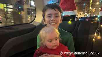 London black cab drivers take poorly children out from Great Ormond Street Hospital to see the capitals' festive lights