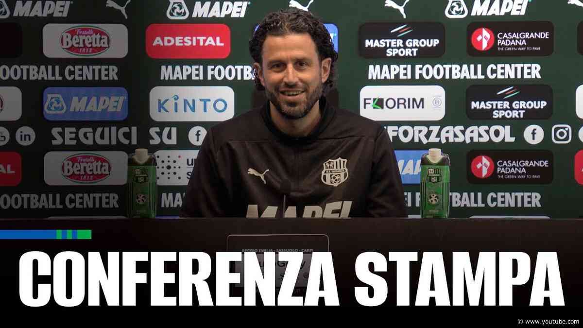 Mister Fabio Grosso prima di Sassuolo-Palermo