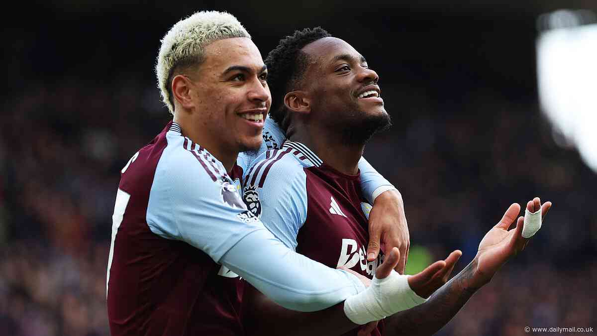 Aston Villa 2-1 Man City: Jhon Duran and Morgan Rogers on target for the Villans as Pep Guardiola's side fall to their sixth league defeat of the season