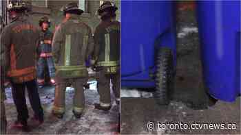 Toronto firefighters rescue man who fell into sinkhole in Yorkville