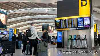 Heathrow getaway chaos as 90 flights are cancelled and 200 delayed due to 'severe' gales amid busiest Christmas travel season on record