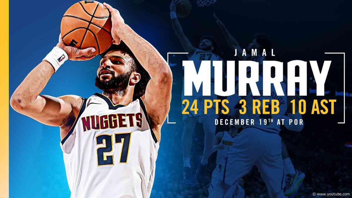 Jamal Murray Full Game Highlights vs. Trailblazers 📺 |  12/19/24