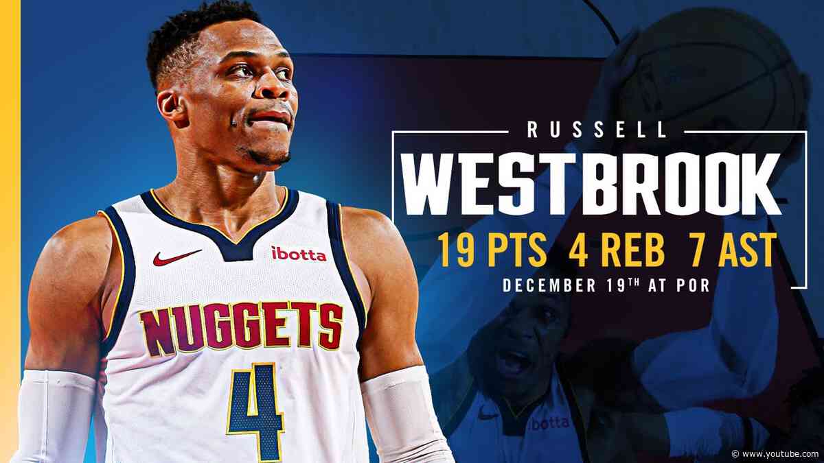 Russell Westbrook Full Game Highlights vs. Trailblazers 📺 |  12/119/24