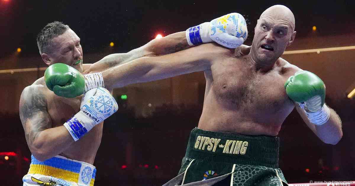 Tyson Fury v Oleksandr Usyk 2: fight time in the UK, undercard and more