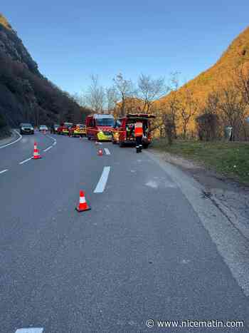 Un automobiliste dans un état grave après une chute de 60 mètres dans la Vallée de la Vésubie