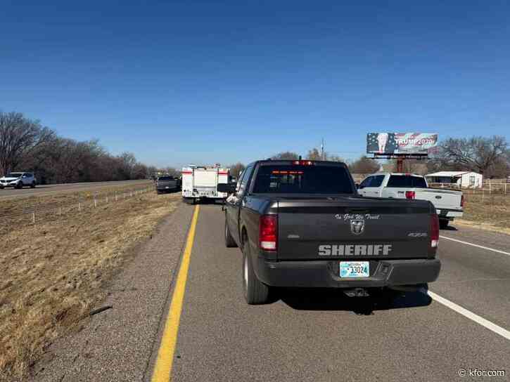 Multiple crashes slowing down traffic along NB I-35 in McClain County